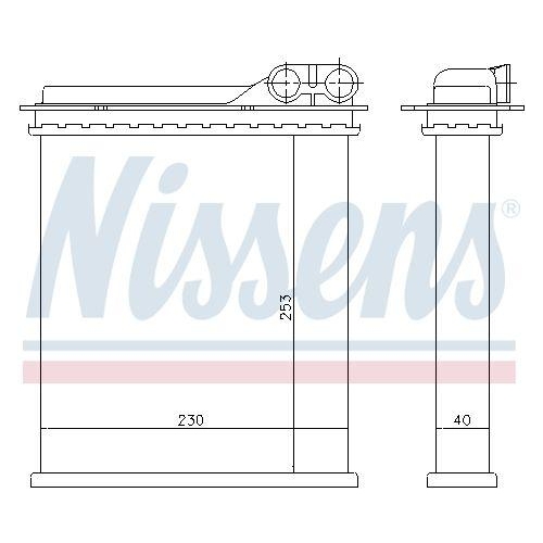 NISSENS W&auml;rmetauscher, Innenraumheizung 73363