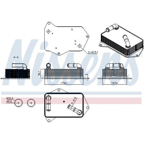 NISSENS &Ouml;lk&uuml;hler, Automatikgetriebe ** FIRST FIT ** 91563
