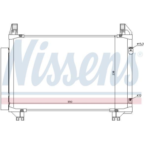NISSENS Kondensator, Klimaanlage 94991