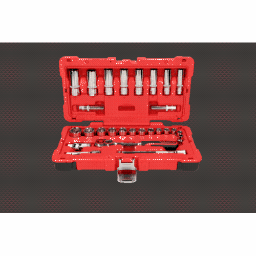 3/8 Zoll CHROMEplus Steckschl&uuml;ssel-Satz, 27-tlg KS TOOLS 958.0627