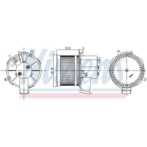 NISSENS Innenraumgebl&auml;se 87303