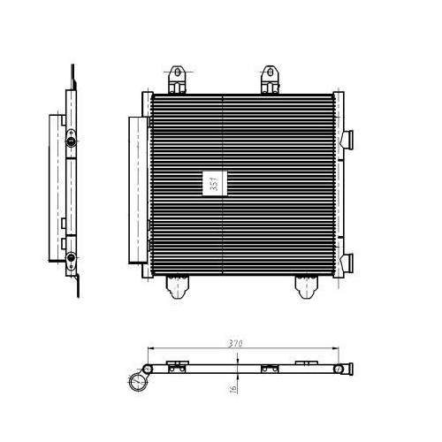 NRF Kondensator, Klimaanlage EASY FIT 350445