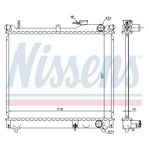 NISSENS K&uuml;hler, Motork&uuml;hlung ** FIRST FIT ** 641756