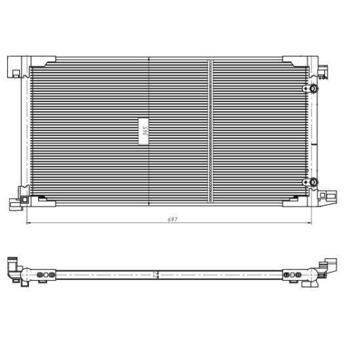 NRF Kondensator, Klimaanlage EASY FIT 350449