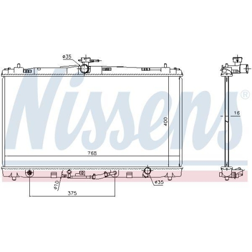 NISSENS K&uuml;hler, Motork&uuml;hlung 646906