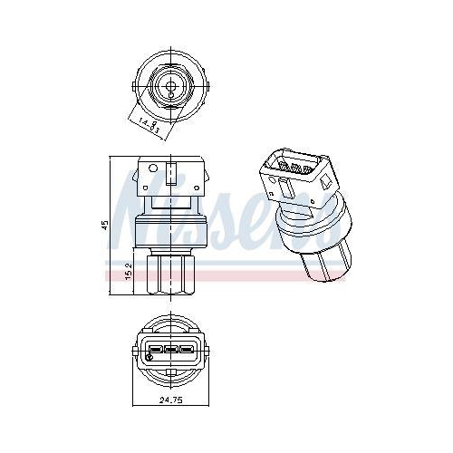 NISSENS Druckschalter, Klimaanlage ** FIRST FIT ** 301067