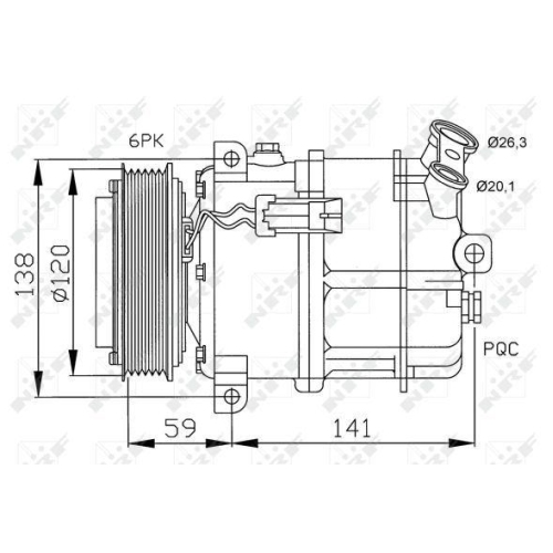NRF Kompressor, Klimaanlage EASY FIT 32191
