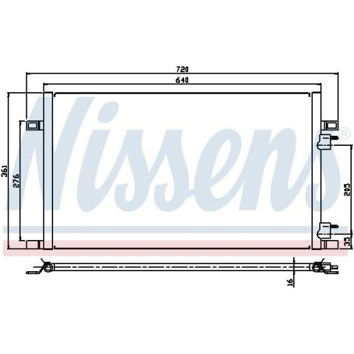 NISSENS Kondensator, Klimaanlage 94386