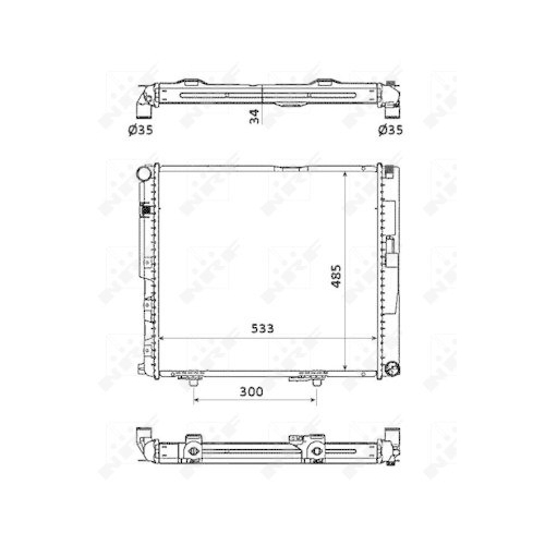NRF Kühler, Motorkühlung EASY FIT 53874