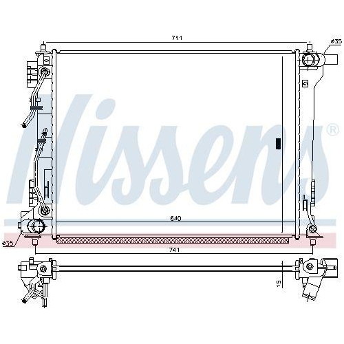 NISSENS K&uuml;hler, Motork&uuml;hlung 666233