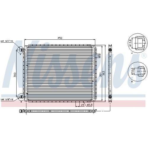 NISSENS Kondensator, Klimaanlage 94958