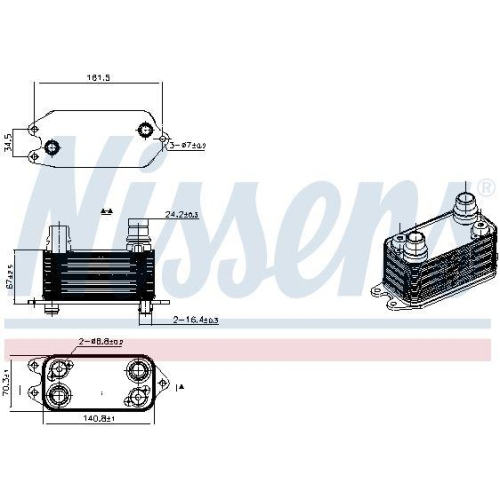 NISSENS &Ouml;lk&uuml;hler, Automatikgetriebe ** FIRST FIT ** 91383