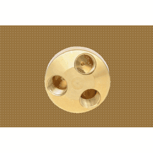 1/4 Zoll Messing-Druckluft 3-fach Verteiler, 41mm KS TOOLS 515.3375