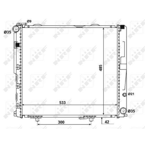 NRF Kühler, Motorkühlung EASY FIT 56075