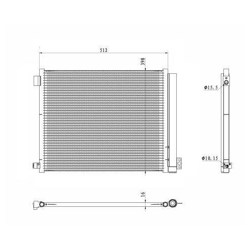 NRF Kondensator, Klimaanlage EASY FIT 350469