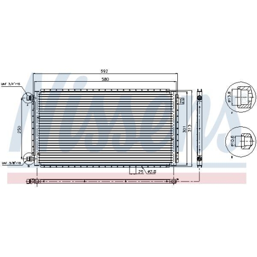 NISSENS Kondensator, Klimaanlage 94961