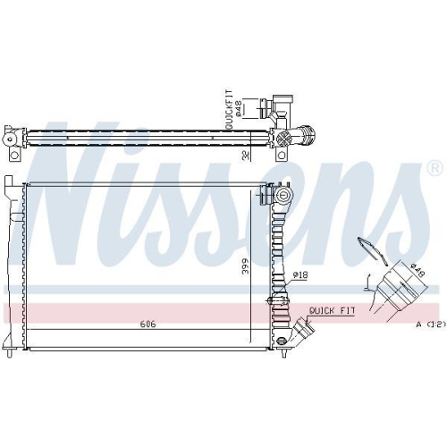 NISSENS K&uuml;hler, Motork&uuml;hlung ** FIRST FIT ** 61398A