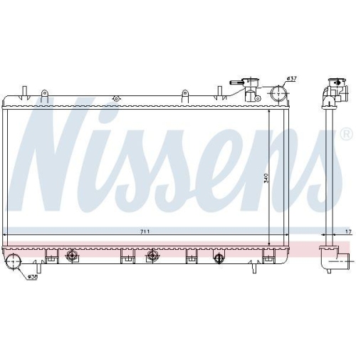 NISSENS K&uuml;hler, Motork&uuml;hlung 64186
