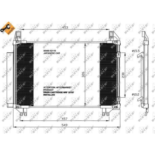 NRF Kondensator, Klimaanlage EASY FIT 35652