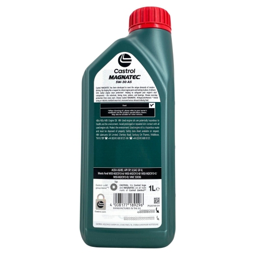 Motor&ouml;l Castrol Magnatec 5W-30 A5 Ford ACEA A5/B5 A1/B1 API SN 8 Liter 15F909