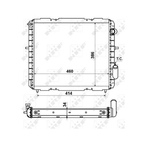 NRF K&uuml;hler, Motork&uuml;hlung EASY FIT 507345