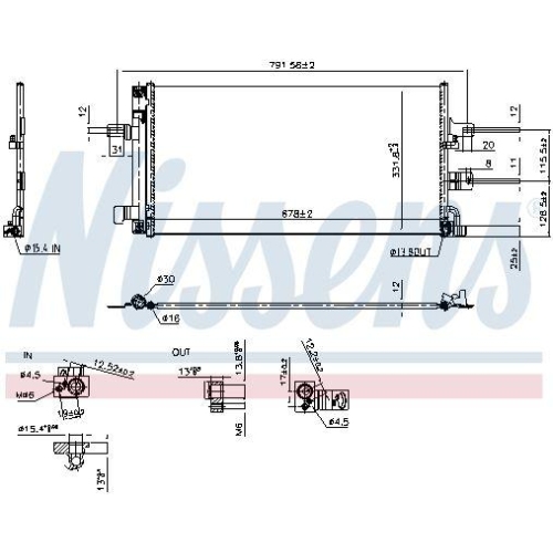 NISSENS Kondensator, Klimaanlage ** FIRST FIT ** 941434