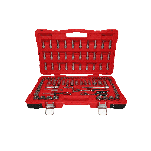 1/4 Zoll+3/8 Zoll CHROMEplus Steckschl&uuml;ssel-Satz, 100-tlg KS TOOLS 958.0699