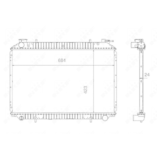 NRF K&uuml;hler, Motork&uuml;hlung EASY FIT 519534