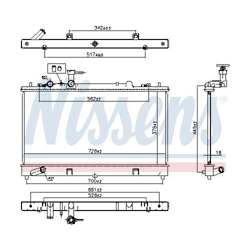 NISSENS K&uuml;hler, Motork&uuml;hlung ** FIRST FIT ** 62464A