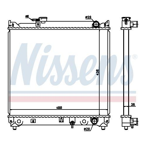 NISSENS K&uuml;hler, Motork&uuml;hlung ** FIRST FIT ** 64155