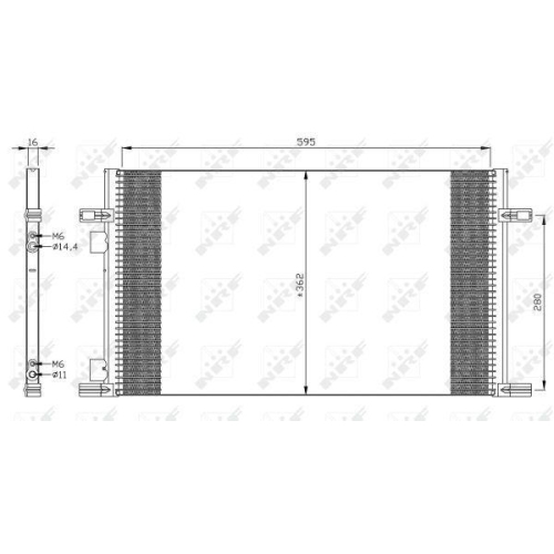 NRF Kondensator, Klimaanlage EASY FIT 35298