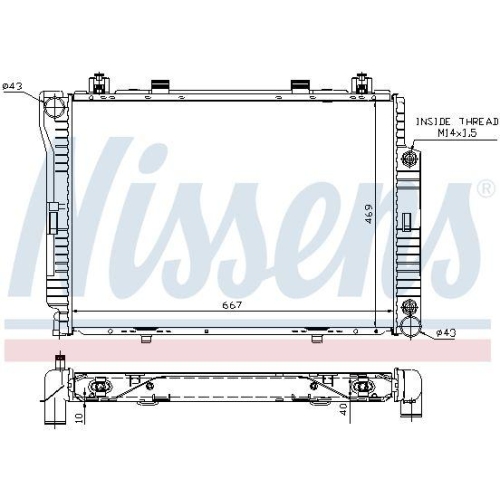 NISSENS K&uuml;hler, Motork&uuml;hlung 62714A