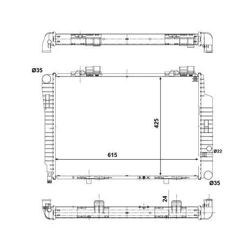 NRF Kühler, Motorkühlung EASY FIT 51284
