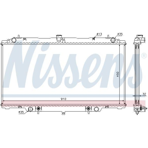 NISSENS K&uuml;hler, Motork&uuml;hlung ** FIRST FIT ** 62953A