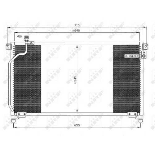 NRF Kondensator, Klimaanlage EASY FIT 35374