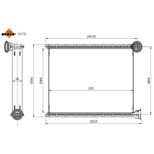 NRF W&auml;rmetauscher, Innenraumheizung 54378