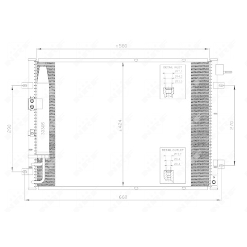 NRF Kondensator, Klimaanlage EASY FIT 35515