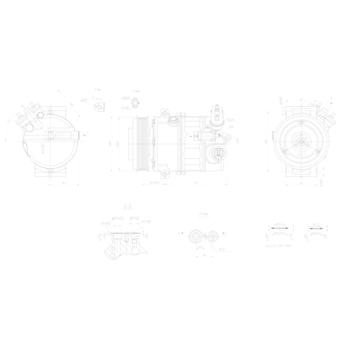 HELLA Kompressor, Klimaanlage >>> Easy2Fit <<< 8FK 366 200-361