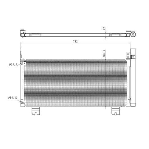 NRF Kondensator, Klimaanlage EASY FIT 350488