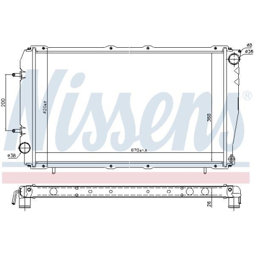 NISSENS K&uuml;hler, Motork&uuml;hlung ** FIRST FIT ** 641111