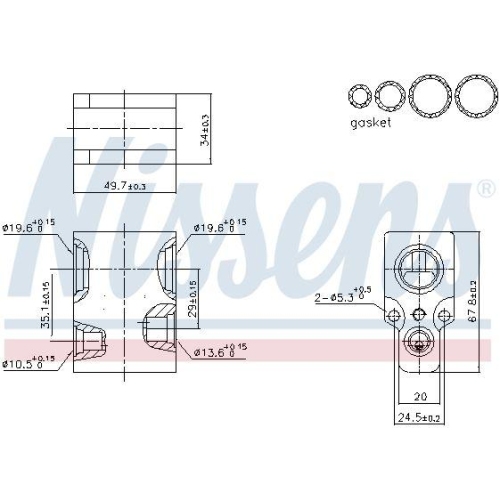 NISSENS Expansionsventil, Klimaanlage ** FIRST FIT ** 999346