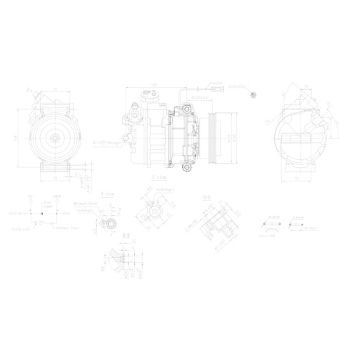 HELLA Kompressor, Klimaanlage >>> Easy2Fit <<< 8FK 366 200-831