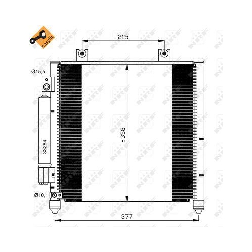 NRF Kondensator, Klimaanlage EASY FIT 35637