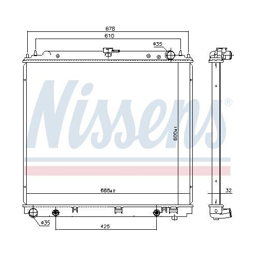 NISSENS K&uuml;hler, Motork&uuml;hlung 69485