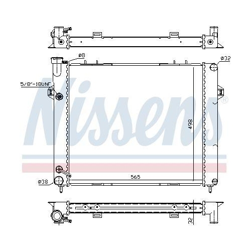 NISSENS K&uuml;hler, Motork&uuml;hlung 609891