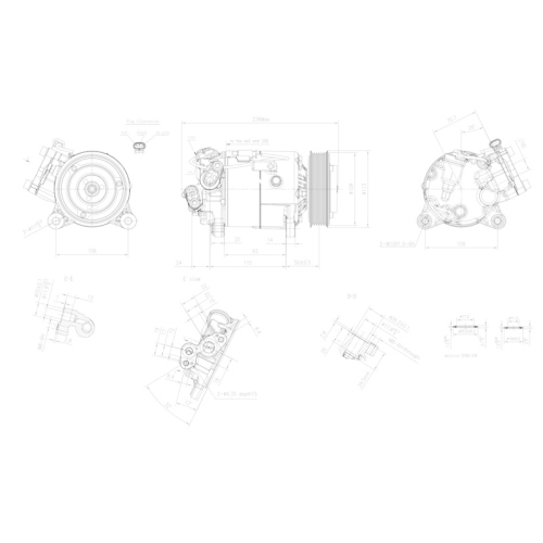 HELLA Kompressor, Klimaanlage >>> Easy2Fit <<< 8FK 366 201-951