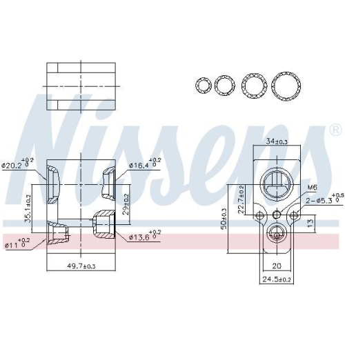 NISSENS Expansionsventil, Klimaanlage ** FIRST FIT ** 999349