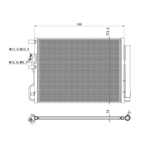 NRF Kondensator, Klimaanlage EASY FIT 350501