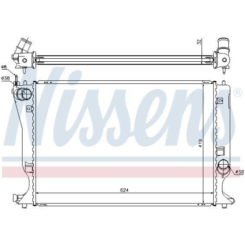 NISSENS K&uuml;hler, Motork&uuml;hlung ** FIRST FIT ** 64666A