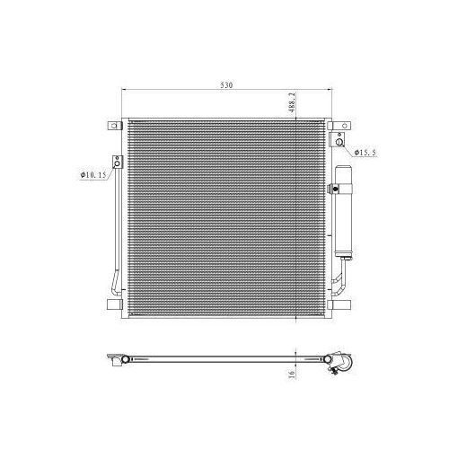 NRF Kondensator, Klimaanlage EASY FIT 350502